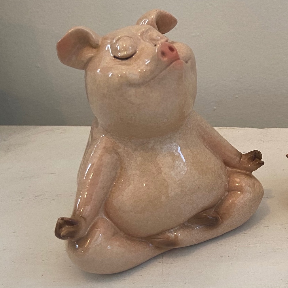 Meditating Pig